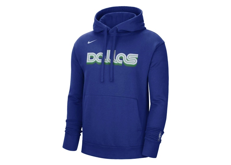 Nike NBA Dallas Mavericks City Edition Fleece Hoodie Blue