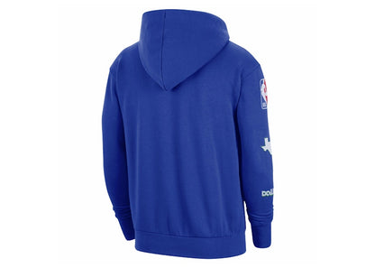 Nike NBA Dallas Mavericks Courtside City Edition Fleece Loose Fit Hoodie Blue