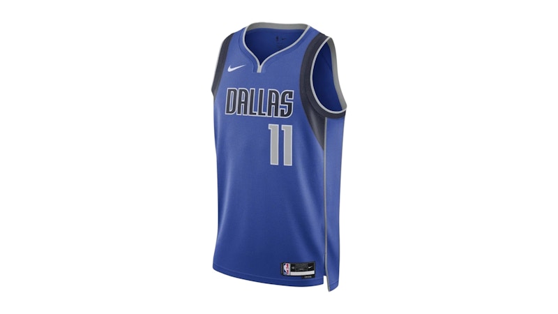 Nike NBA Dallas Mavericks Icon Edition Kyrie Irving Jersey Blue/White