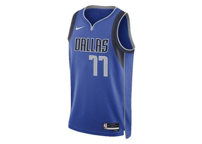Nike NBA Dallas Mavericks Luka Doncic Icon Edition Swingman Dri-Fit Jersey Blue