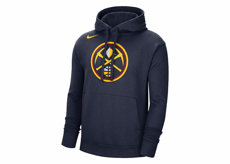 Nike NBA Denver Nuggets Fleece Pullover Hoodie College Navy
