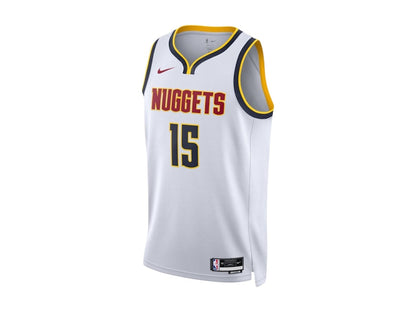 Nike NBA Denver Nuggets Nikola Jokic Association Edition Swingman Dri-Fit Jersey White/Dark Red/Navy