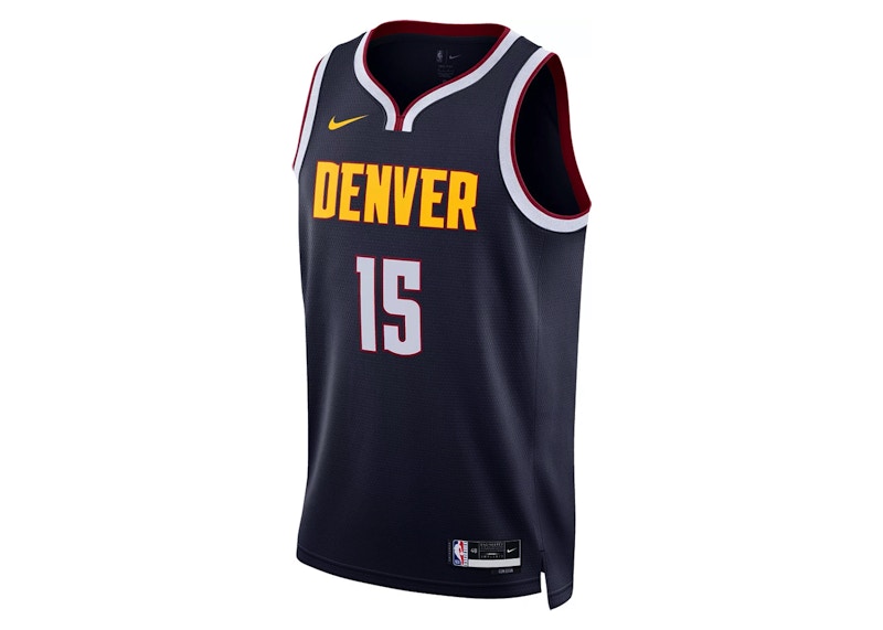 Nike NBA Denver Nuggets Nikola Jokic Icon Edition Swingman Jersey Dark Blue