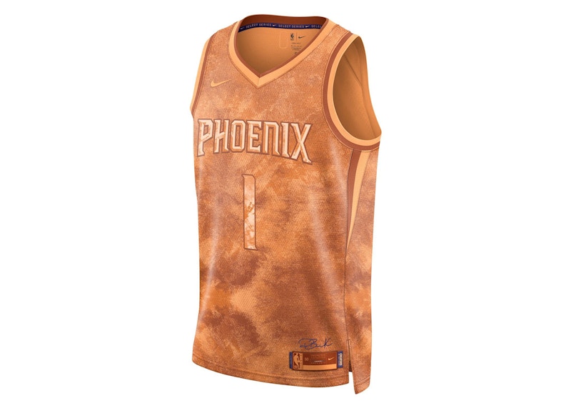 Nike NBA Devin Booker Phoenix Suns Jersey Orange