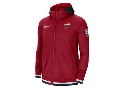 Nike NBA Full-Zip Miami Heat Nike Showtime Full-Zip Hoodie Red