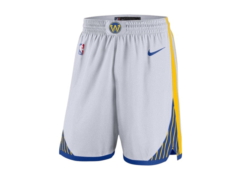 Nike NBA Golden State Warriors Association Edition Swingman Shorts White/Yellow
