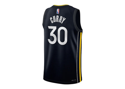 Nike NBA Golden State Warriors Icon Edition Stephen Curry Swingman Jersey Black/Rush Blue