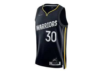 Nike NBA Golden State Warriors Icon Edition Stephen Curry Swingman Jersey Black/Rush Blue