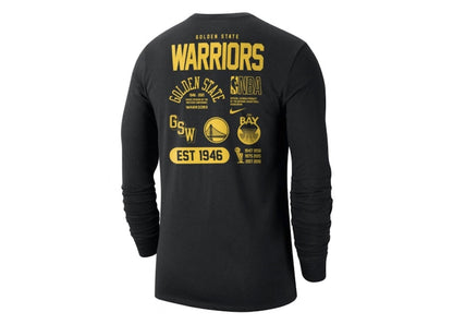Nike NBA Golden State Warriors L/S T-shirt Black/Yellow