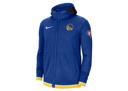 Nike NBA Golden State Warriors Showtime Dri-Fit Full-Zip Hoodie Blue