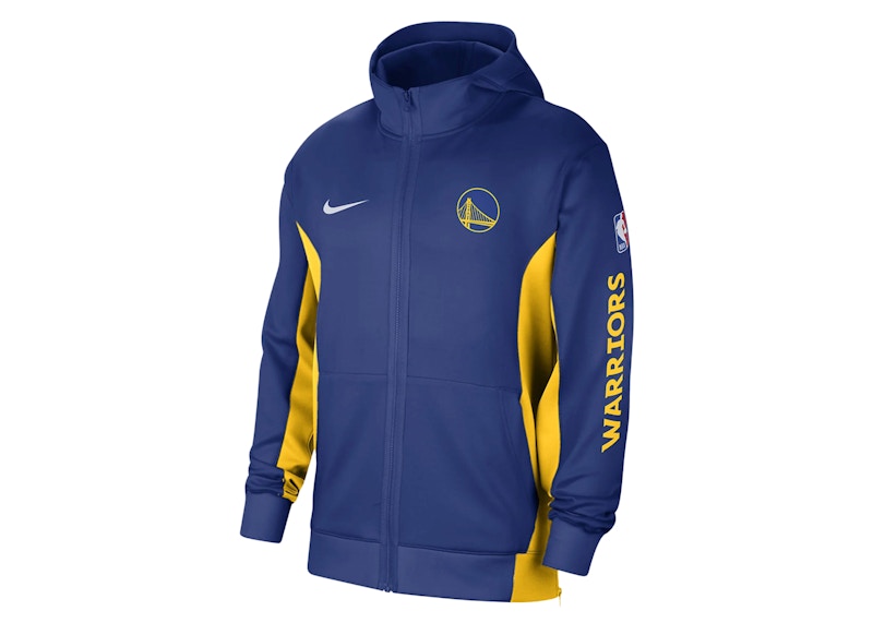 Nike NBA Golden State Warriors Showtime Dri-Fit Hoodie Gold/Blue