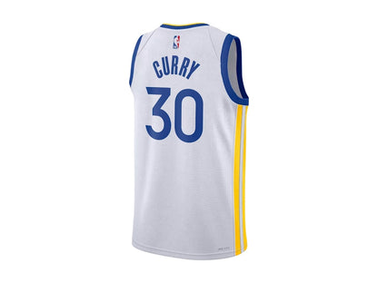 Nike NBA Golden State Warriors Stephen Curry Association Edition Swingman Dri-FIT Jersey White/Blue/Yellow