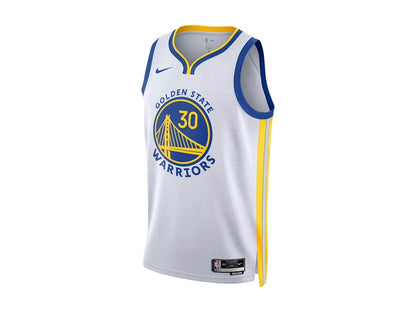 Nike NBA Golden State Warriors Stephen Curry Association Edition Swingman Dri-FIT Jersey White/Blue/Yellow