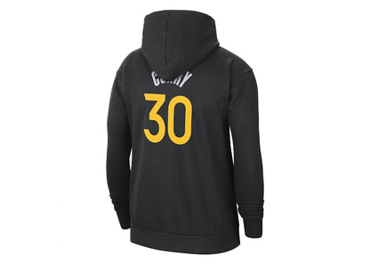 Nike NBA Golden State Warriors Stephen Curry City Edition Fleece Pullover Loose Fit Hoodie Black