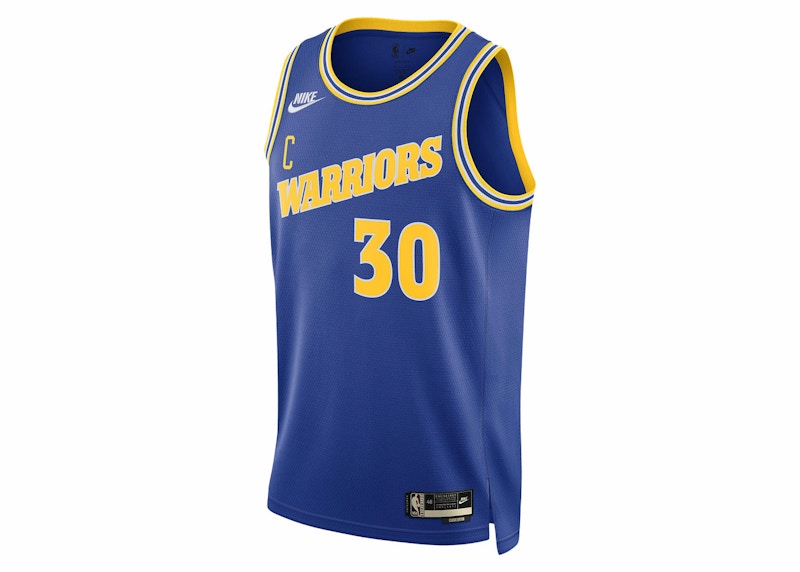 Nike NBA Golden State Warriors Stephen Curry Dri-FIT Jersey Blue