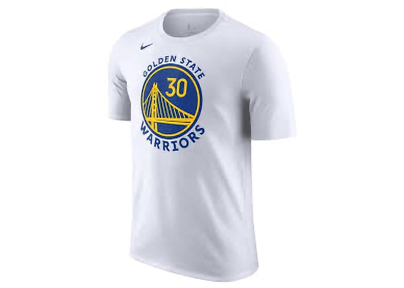 Nike NBA Golden State Warriors Stephen Curry T-shirt White/Blue