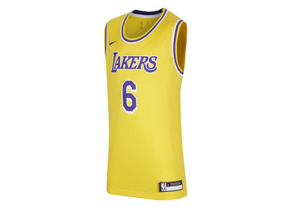 Nike NBA Kids Los Angeles Lakers LeBron James Icon Edition Swingman Jersey Yellow/Purple