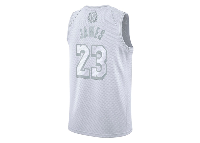 Nike NBA LA Lakers MVP Lebron James 23 Authentic Swingman Jersey White