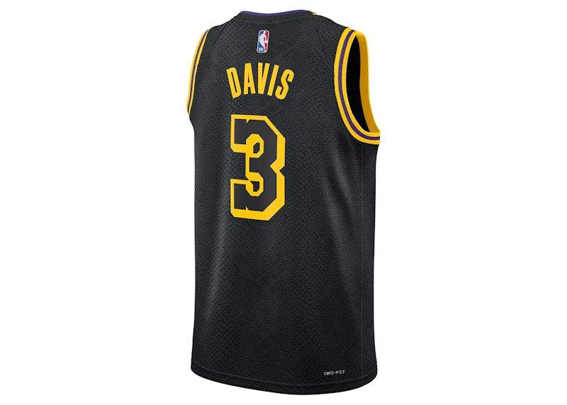 Nike NBA Lakers Anthony Davis Swingman Jersey Black