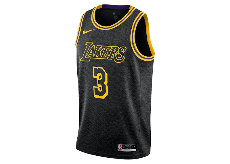 Nike NBA Lakers Anthony Davis Swingman Jersey Black