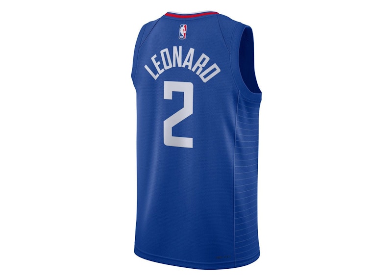 Nike NBA Los Angeles Clippers Kawki Leonard Icon Edition Jersey Blue/White