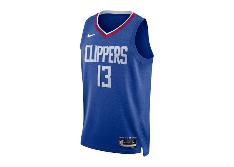 Nike NBA Los Angeles Clippers Paul George Icon Edition 2022/23 Swingman Jersey Blue