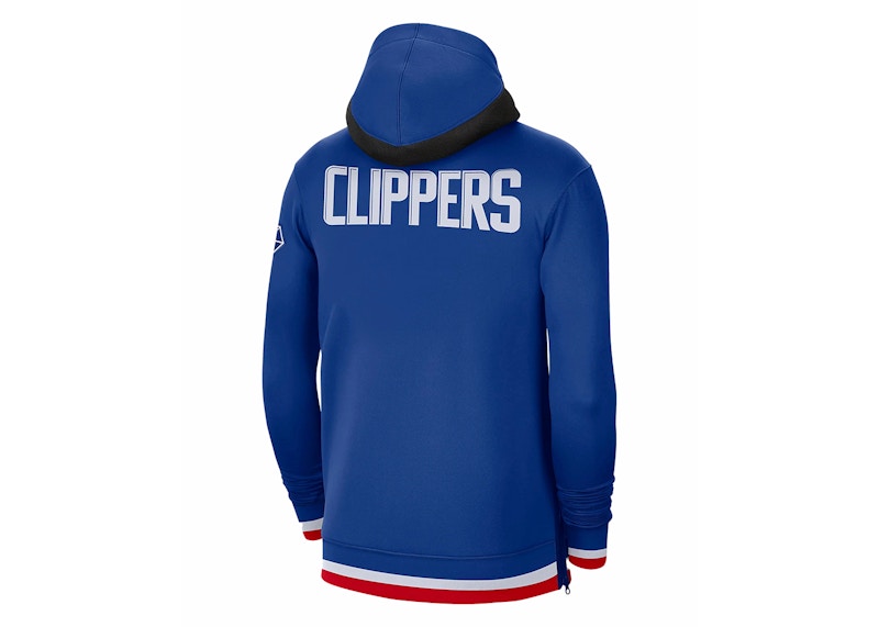 Nike NBA Los Angeles Clippers Showtime Dri-Fit Full-Zip Hoodie Blue