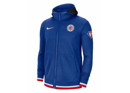Nike NBA Los Angeles Clippers Showtime Dri-Fit Full-Zip Hoodie Blue