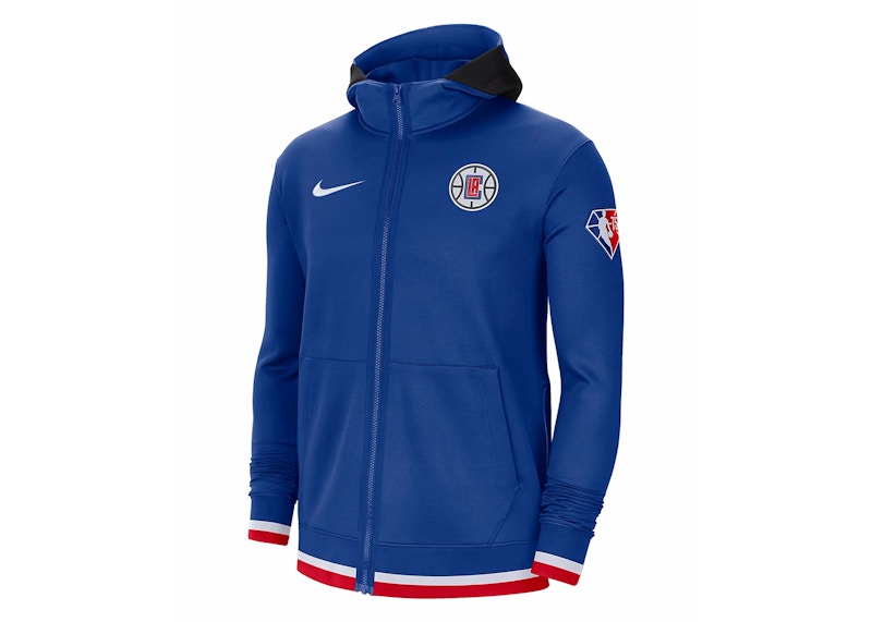 Nike NBA Los Angeles Clippers Showtime Dri-Fit Full-Zip Hoodie Blue