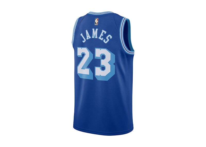 Nike NBA Los Angeles Lakers 2020 Lebron James Classic Edition Swingman Jersey Rush Blue