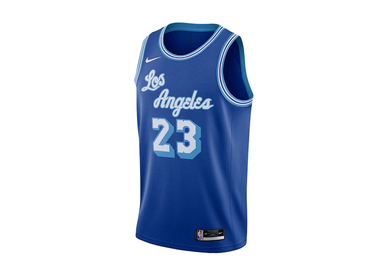 Nike NBA Los Angeles Lakers 2020 Lebron James Classic Edition Swingman Jersey Rush Blue