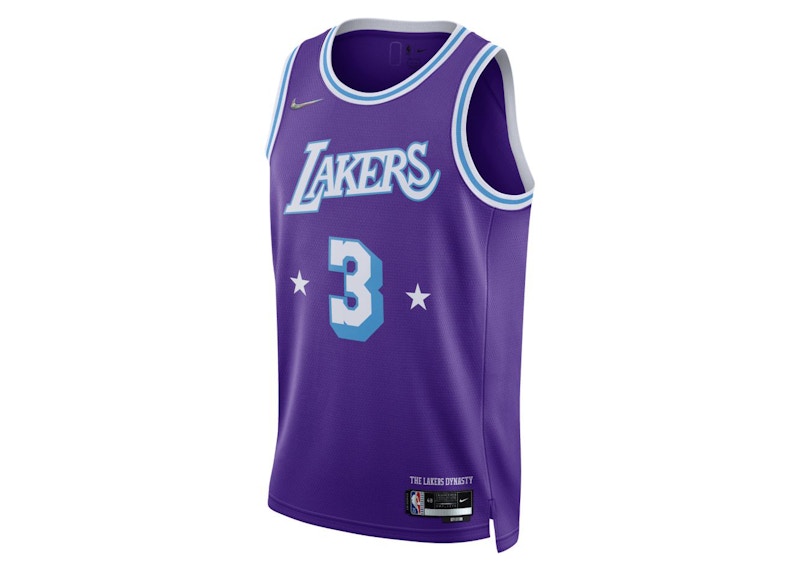 Nike NBA Los Angeles Lakers Anthony Davis City Edition Jersey Blue