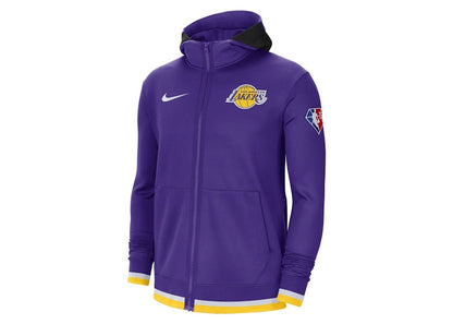 Nike NBA Los Angeles Lakers Away Showtime Dri-Fit Full-Zip Hoodie Purple