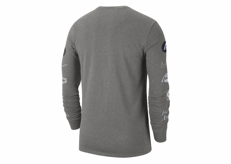Nike NBA Los Angeles Lakers City Edition L/S T-shirt Grey
