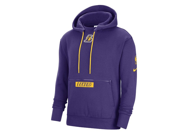 Nike NBA Los Angeles Lakers Courtside Fleece Loose Fit Hoodie Purple