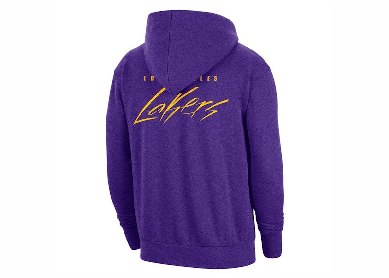 Nike NBA Los Angeles Lakers Courtside Hoodie Field Purple/Heather/Amarillo