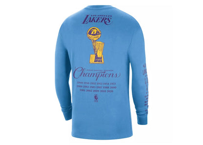 Nike NBA Los Angeles Lakers Courtside L/S T-shirt Blue