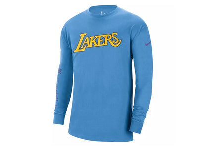 Nike NBA Los Angeles Lakers Courtside L/S T-shirt Blue