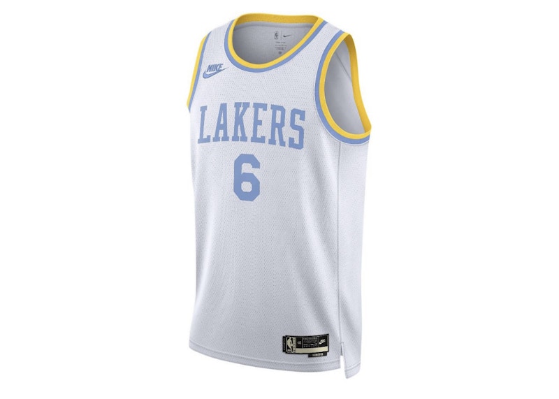 Nike NBA Los Angeles Lakers Dri-FIT Swingman Jersey White/Baby Blue/Yellow