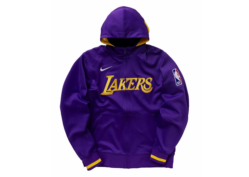 Nike NBA Los Angeles Lakers Home Showtime Dri-Fit Full-Zip Hoodie Purple