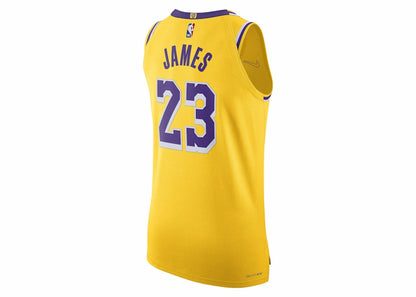 Nike NBA Los Angeles Lakers Icon Edition 2022/23 Dri-Fit ADV Authentic Jersey Amarillo Yellow