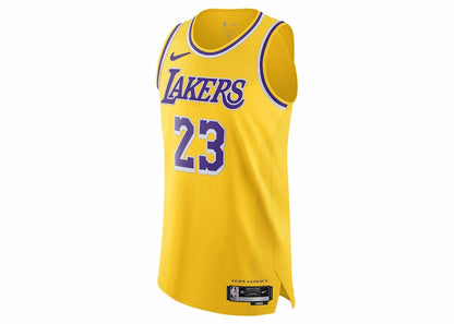 Nike NBA Los Angeles Lakers Icon Edition 2022/23 Dri-Fit ADV Authentic Jersey Amarillo Yellow