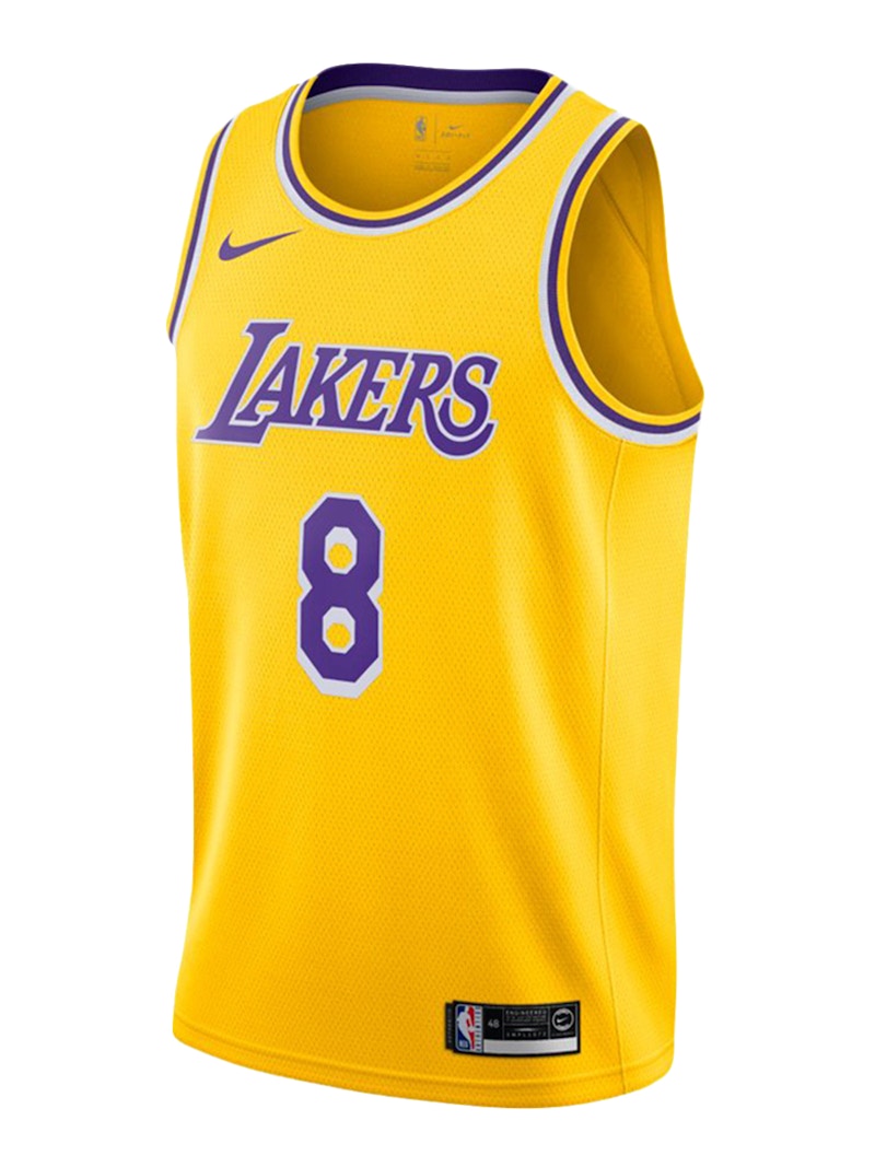 Nike NBA Los Angeles Lakers Icon Edition Kobe Bryant Swingman Jersey Amarillo/Purple/White