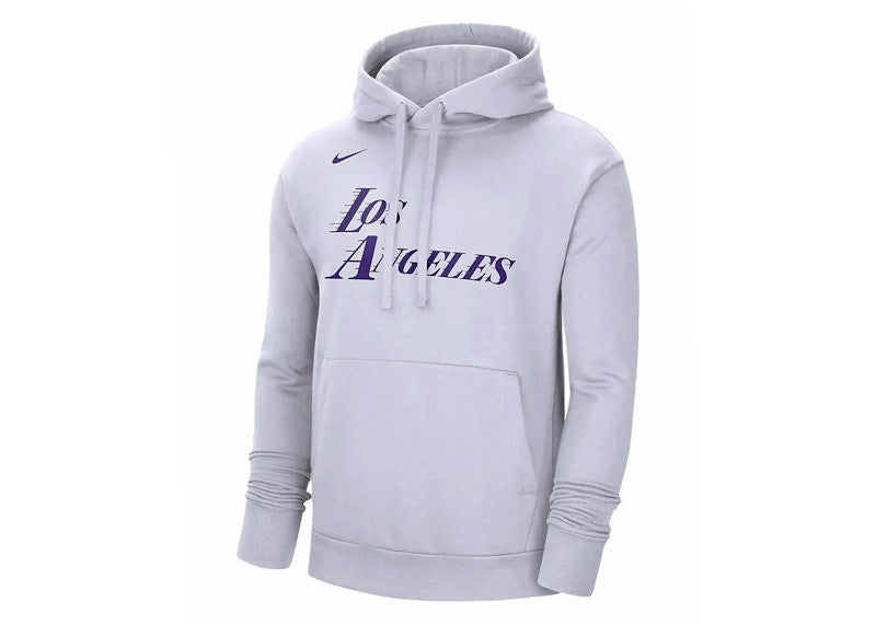 Nike NBA Los Angeles Lakers LeBron James City Edition Loose Fit Hoodie White