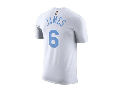 Nike NBA Los Angeles Lakers LeBron James T-shirt (Asia Sizing) White/Light Blue