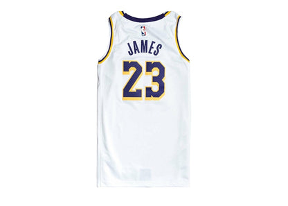Nike NBA Los Angeles Lakers LeBron James Association Edition Swingman Jersey White