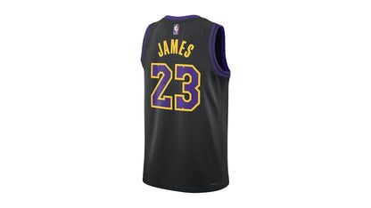 Nike NBA Los Angeles Lakers Lebron James City Edition 2023-2024 Swingman Jersey Black