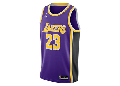 Nike NBA Los Angeles Lakers Lebron James Statement Edition 2020 Swingman Jersey Purple/Yellow
