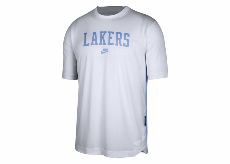 Nike NBA Los Angeles Lakers PRGM HWC Classics Dri-Fit Loose Fit T-shirt White/Light Blue