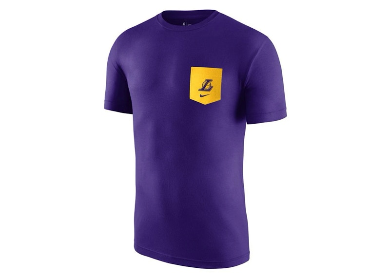 Nike NBA Los Angeles Lakers Pocket Logo T-shirt Purple